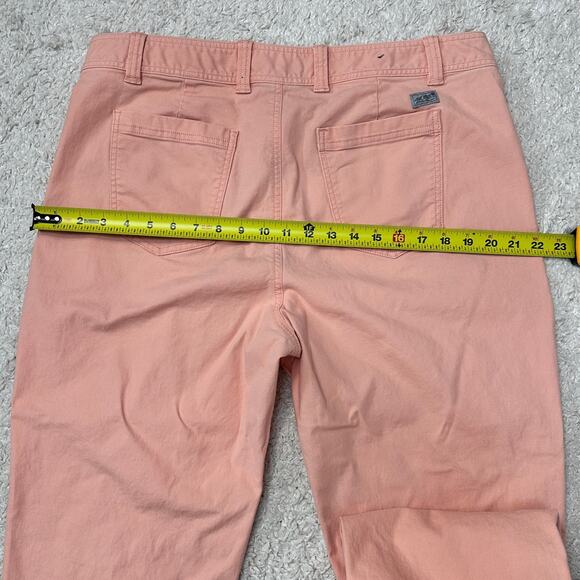Eddie Bauer Utility Straight Leg Jean High Rise Pastel Cropped Pants Sz: 16 - Picture 7 of 11